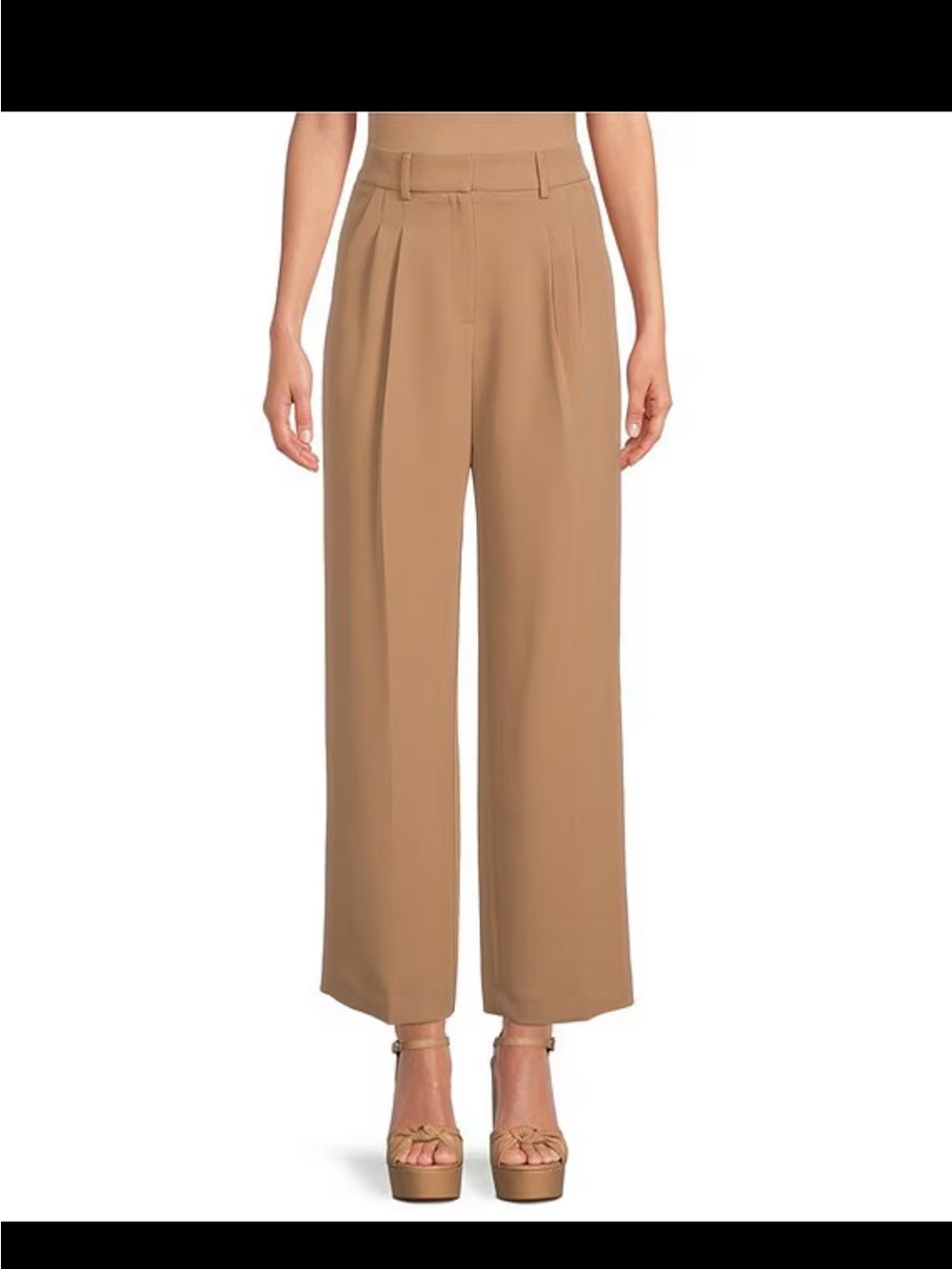 Gianni Bini Wide-Leg Trousers in Camel Brown